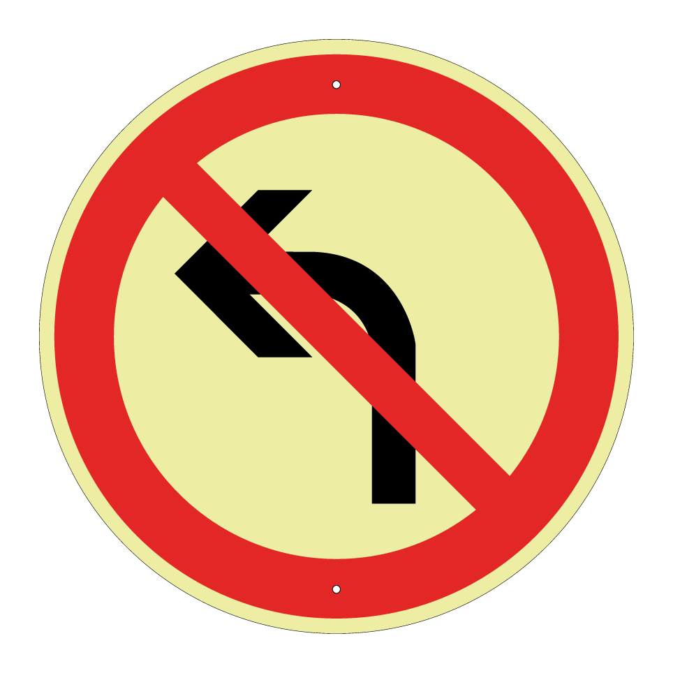 No left turn