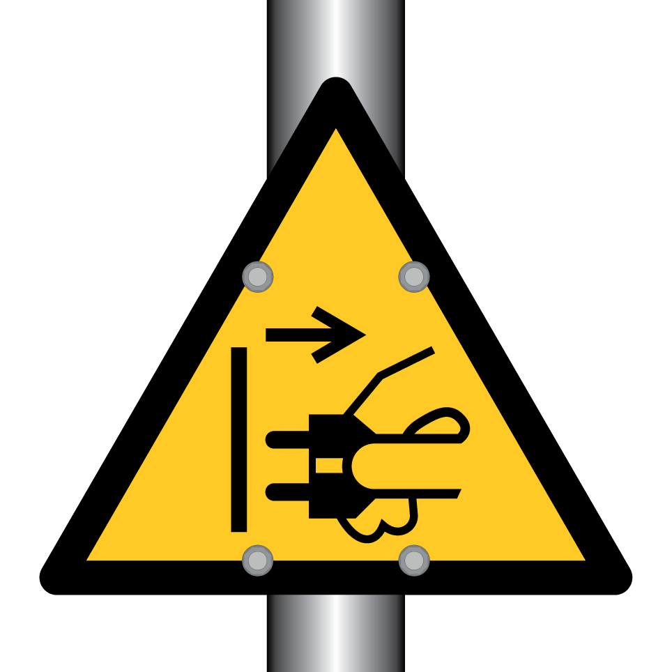 Warning electric plug ejection hazard