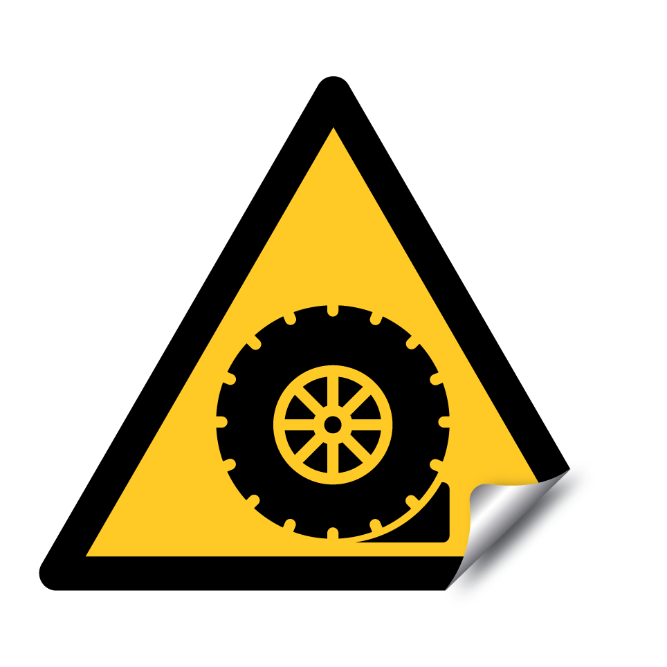 Warning rolling vehicle