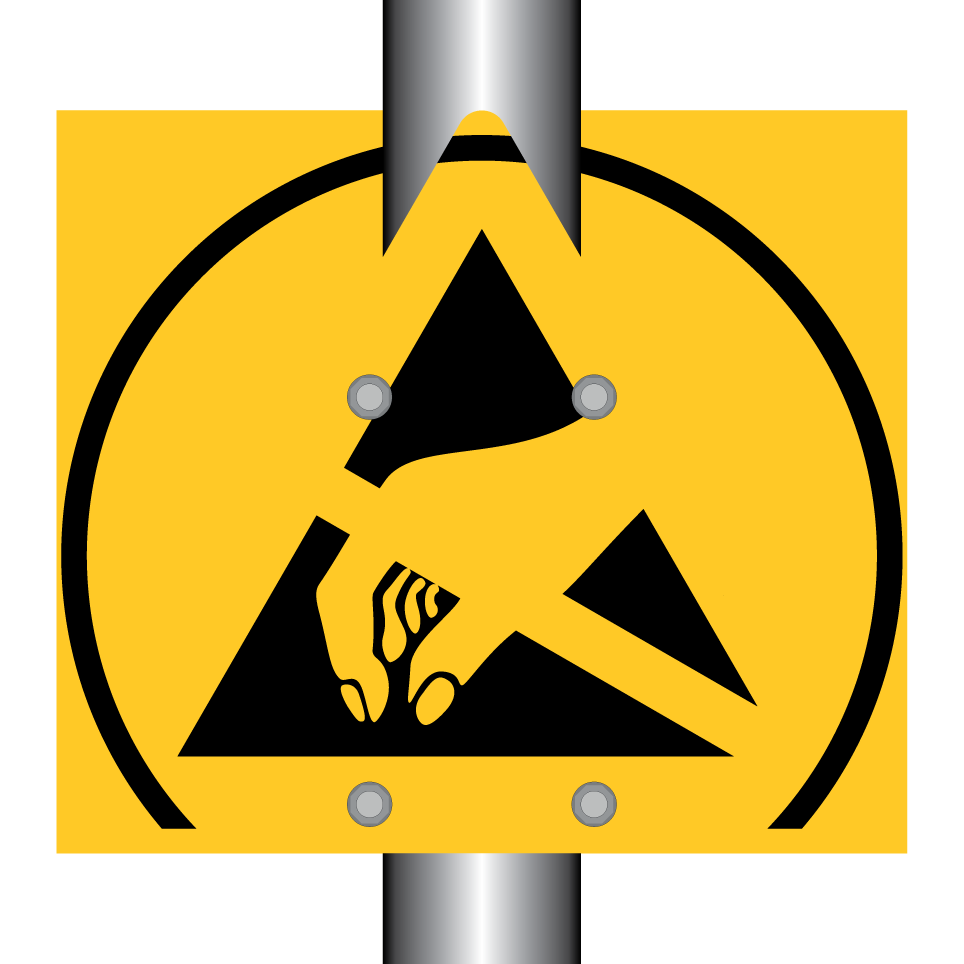 Warning electrostatic sensitive device