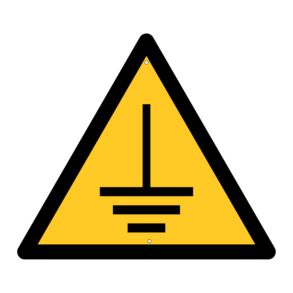 Warning electrical grounding