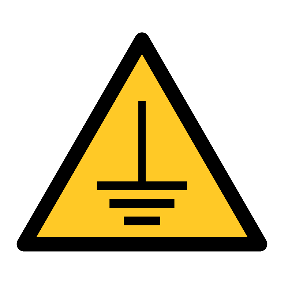Warning electrical grounding