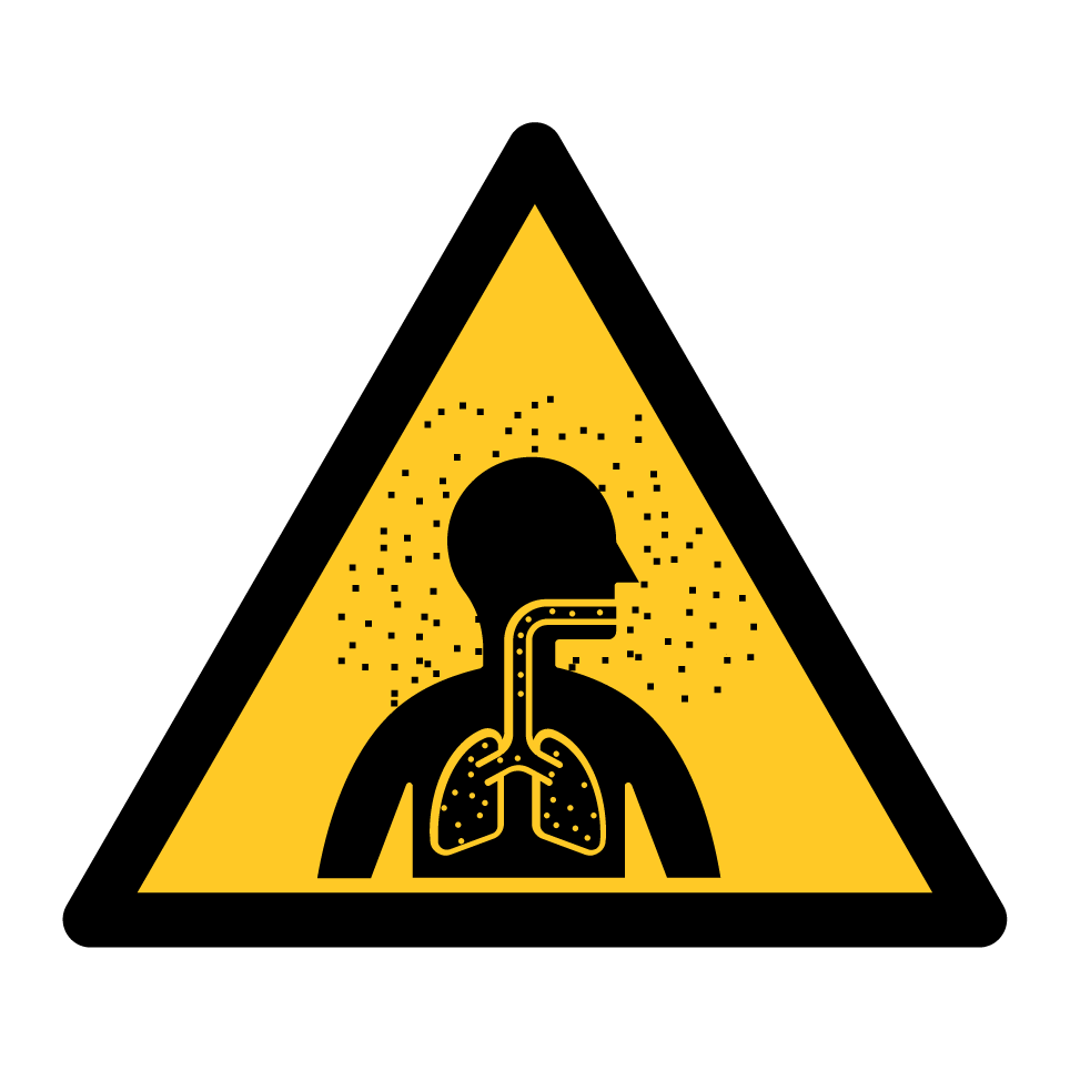 Warning inhalation hazard