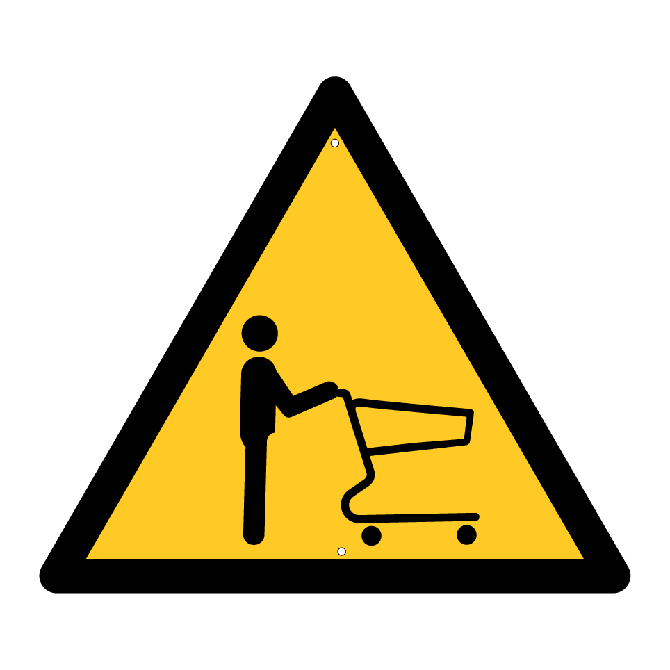 Warning shopping carts