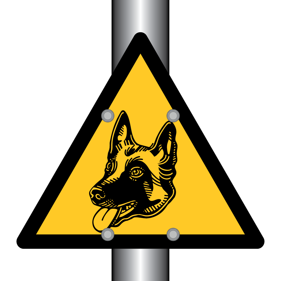 Warning german shepherd