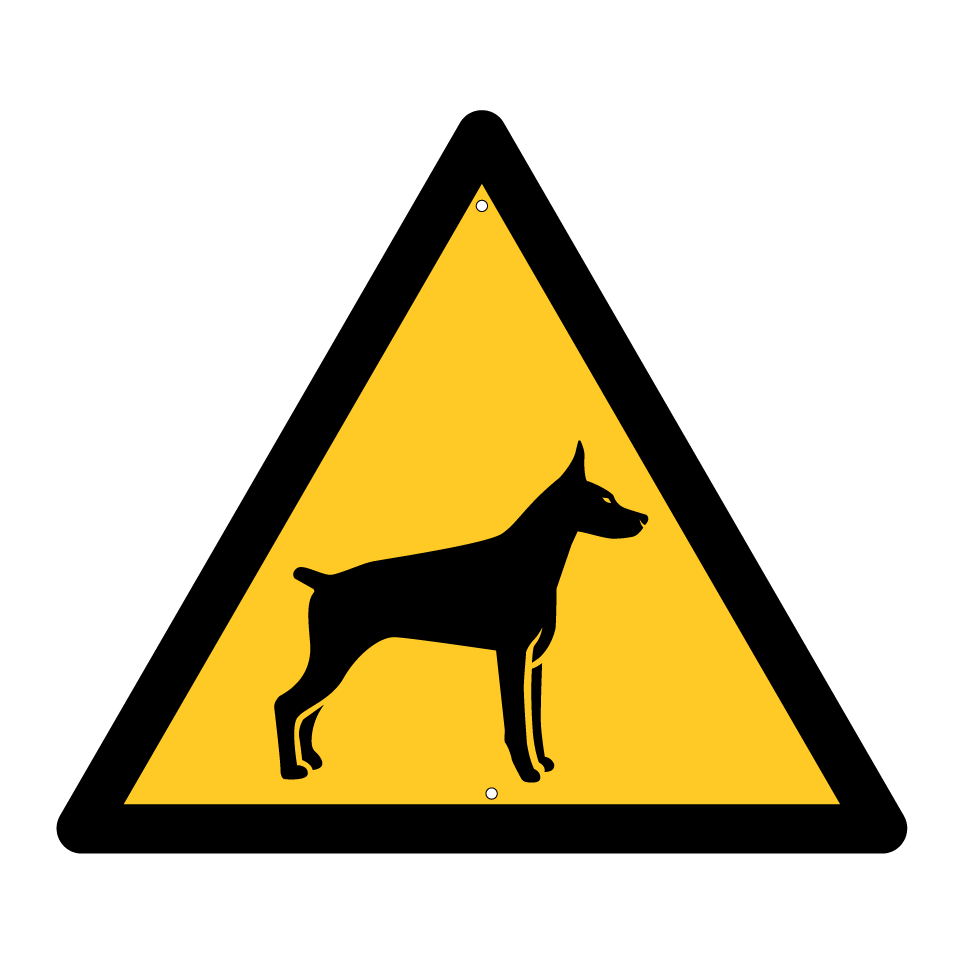 Warning doberman