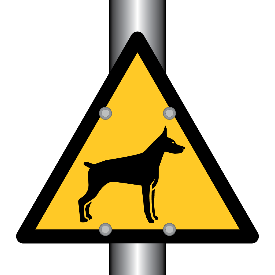 Warning doberman