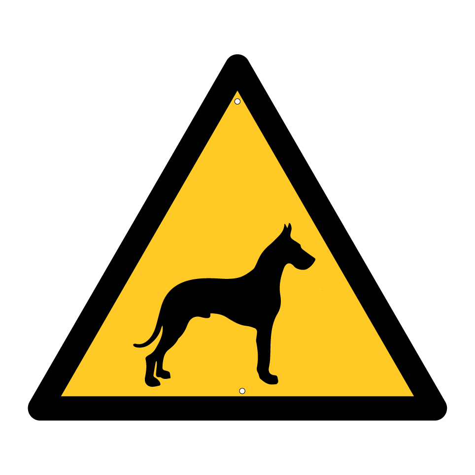 Warning great dane