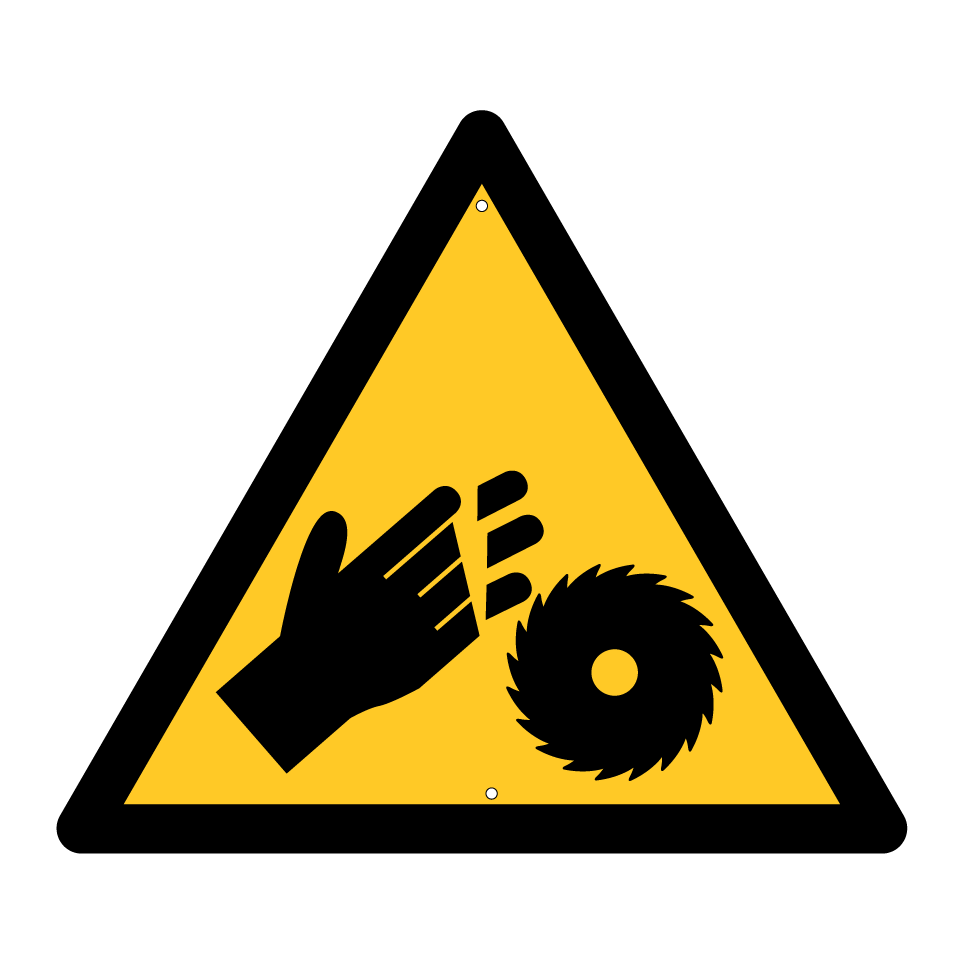 Warning hand injury