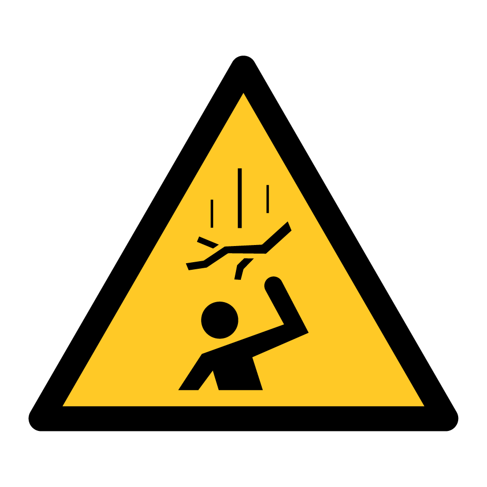Warning falling objects