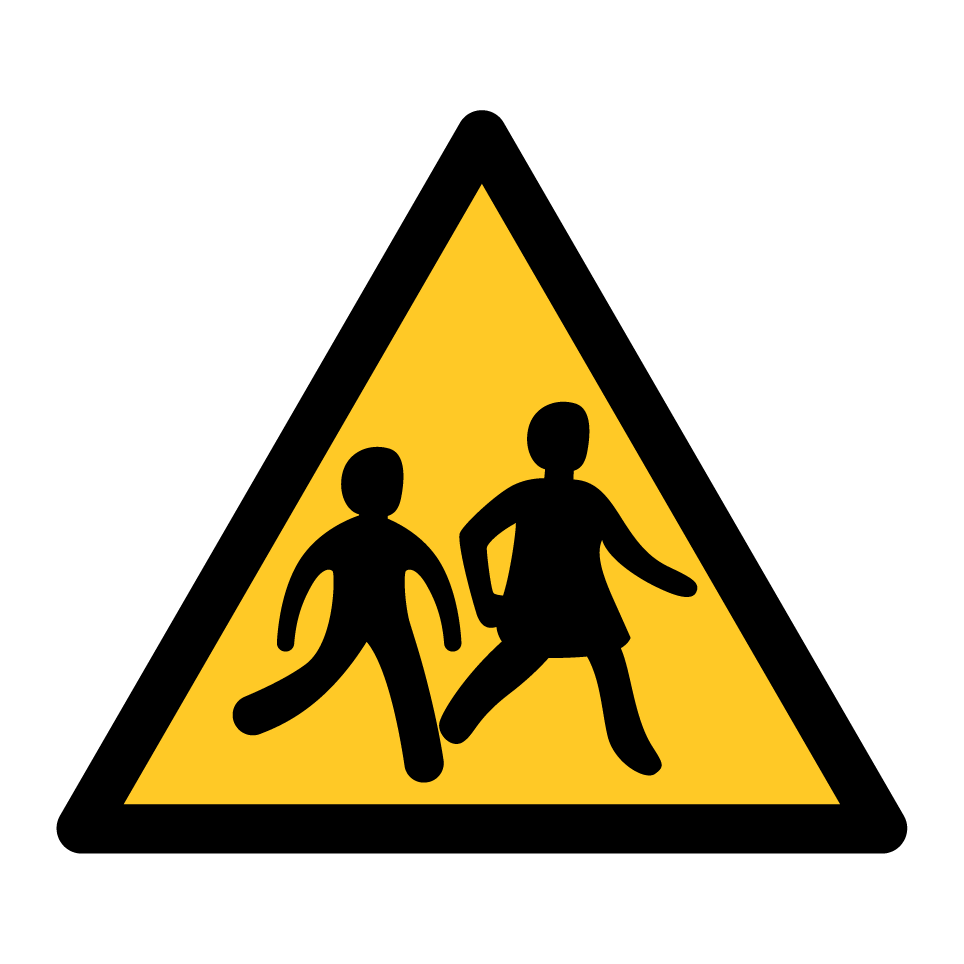 Warning children crossing