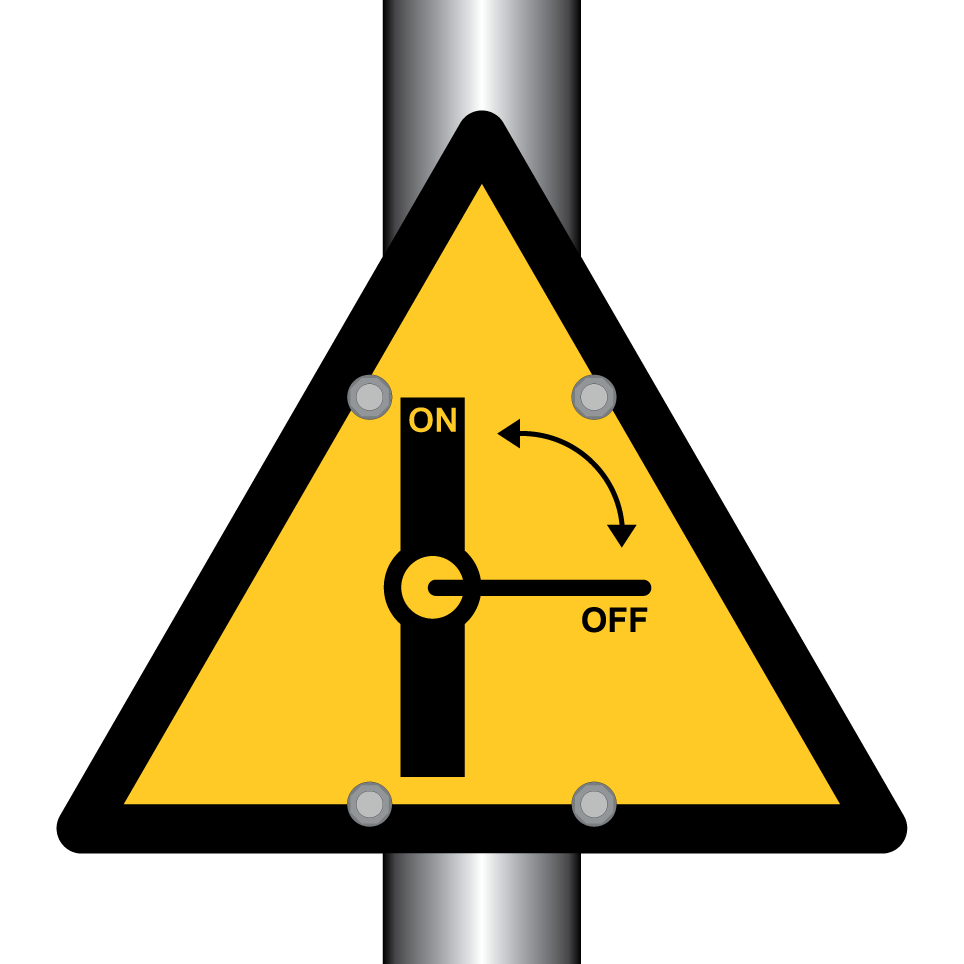Warning switch operation