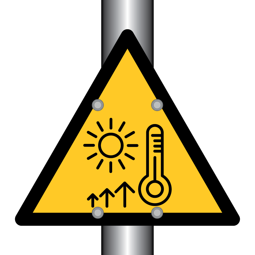 Warning high temperature