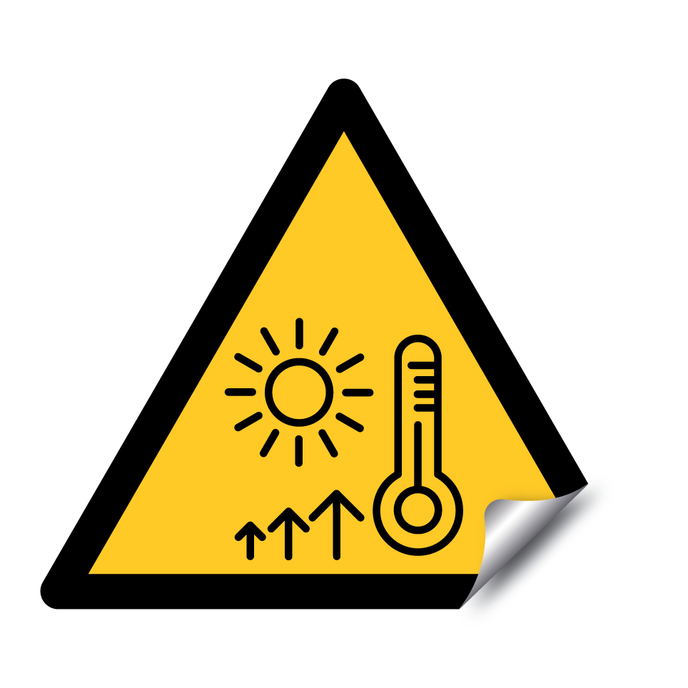 Warning high temperature
