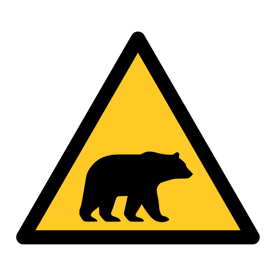 Warning bear