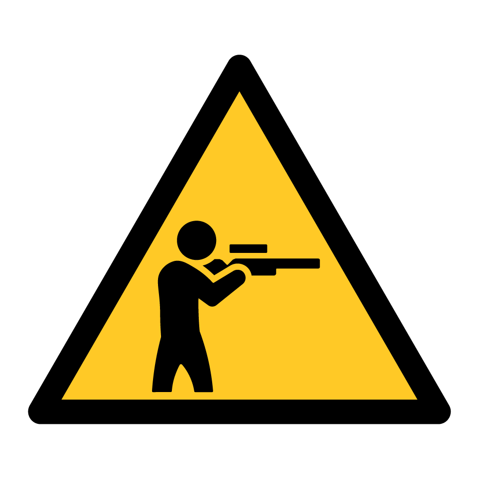 Warning shooting/firearms hazard