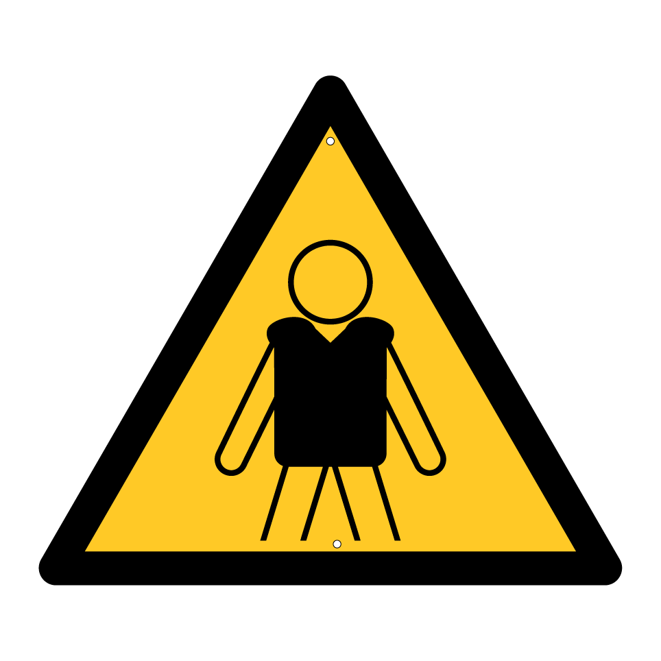 Warning life vest required