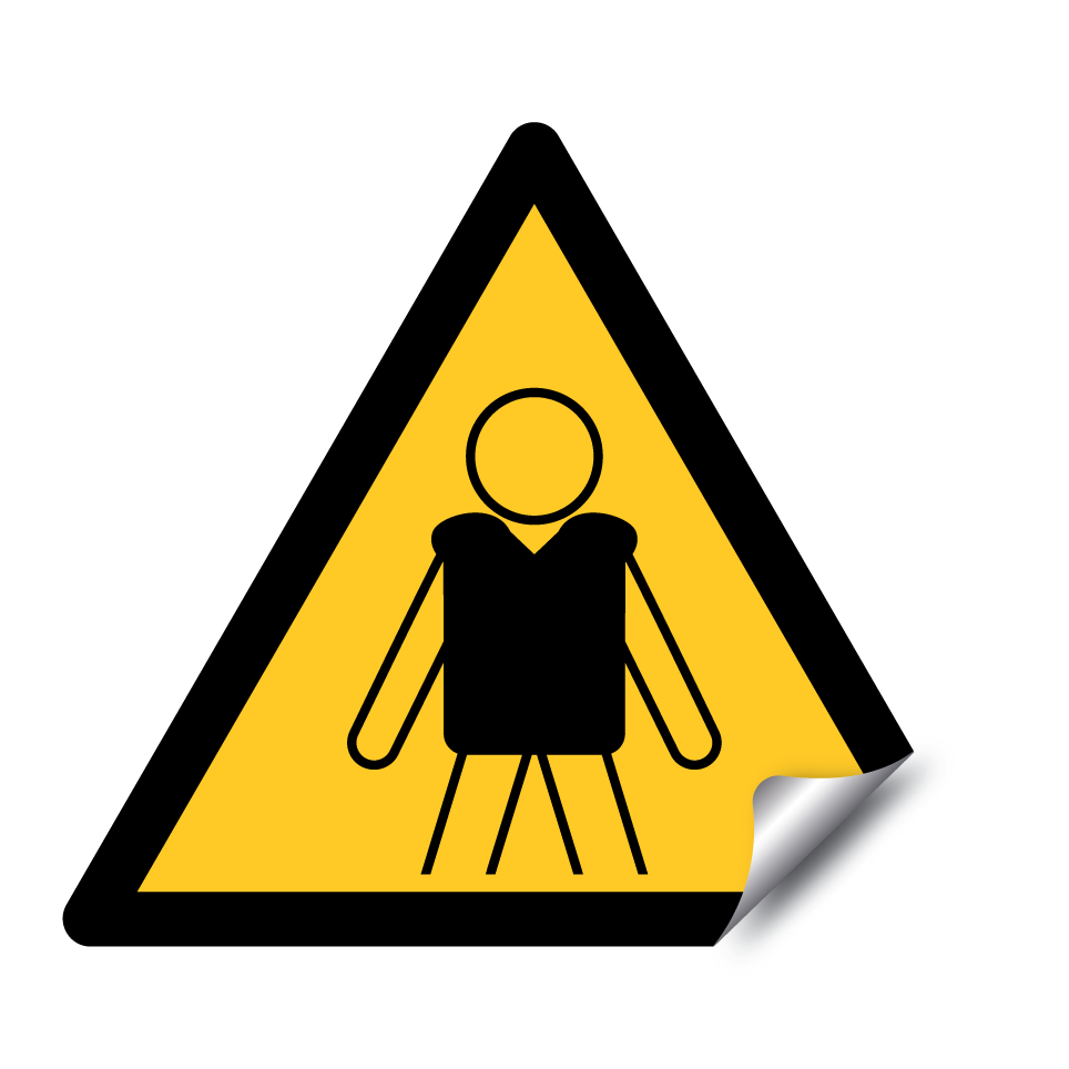 Warning life vest required