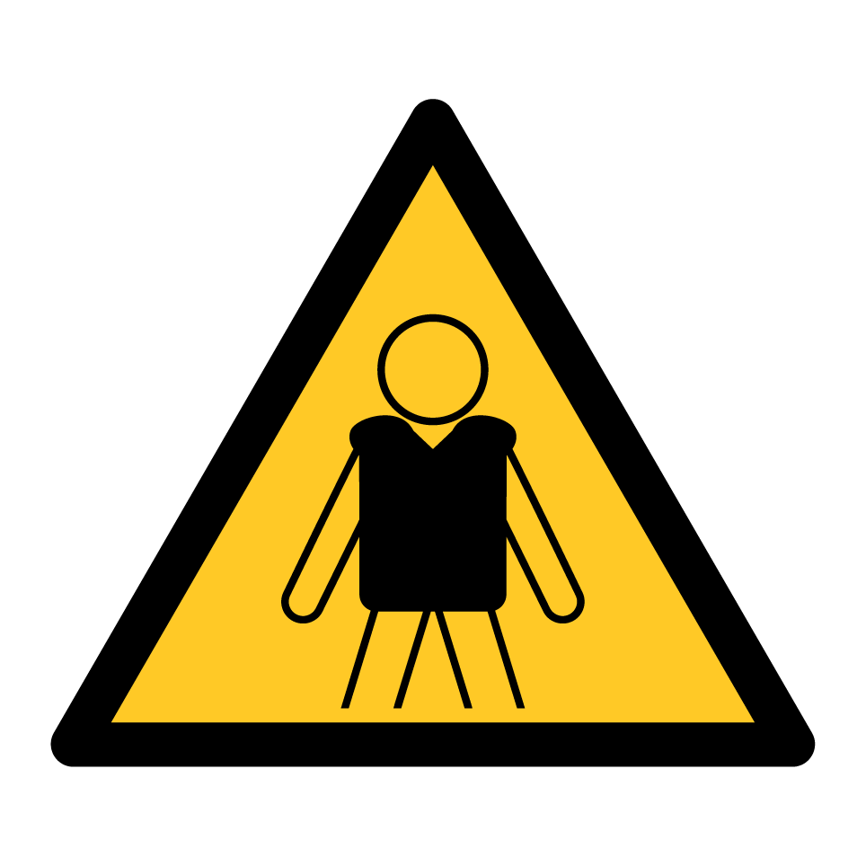 Warning life vest required